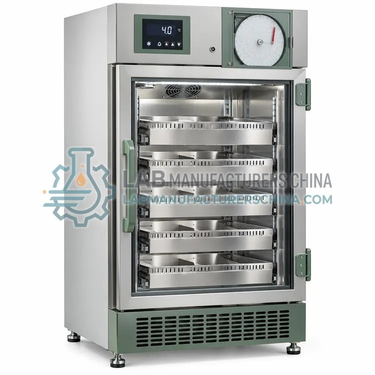 Upright Blood Bank Refrigerator with Chart Recorder — product photo