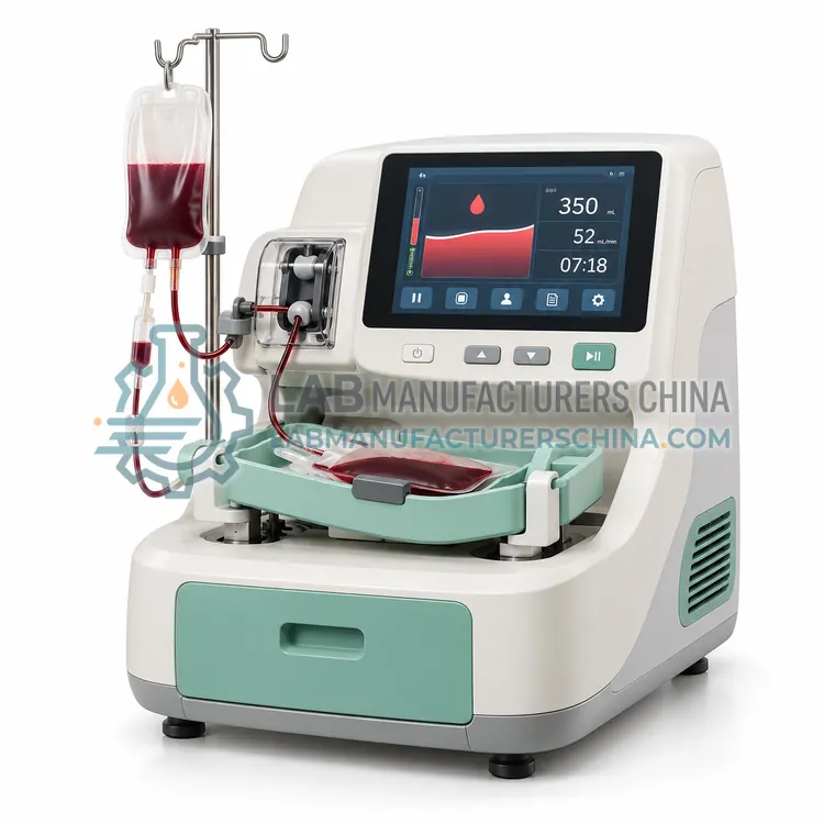 Networked Blood Collection Monitor with Donor Traceability — product photo