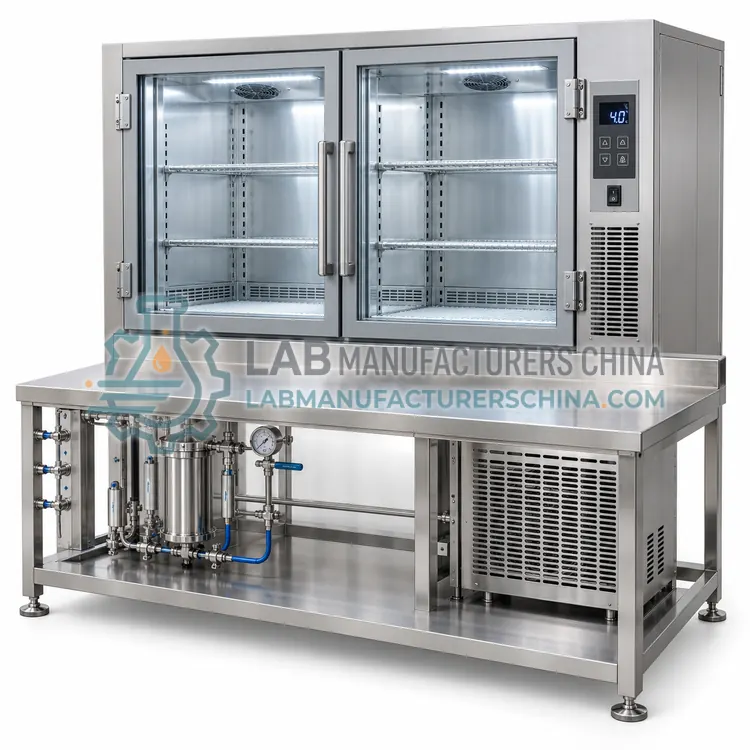 Large-Format Chromatography Refrigerator with Bench Workspace — product photo