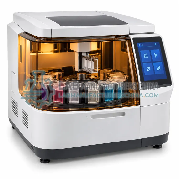 Compact Benchtop Slide Stainer — product photo
