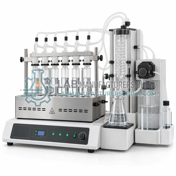 Automated Kjeldahl Digestion Block with Scrubber — product photo