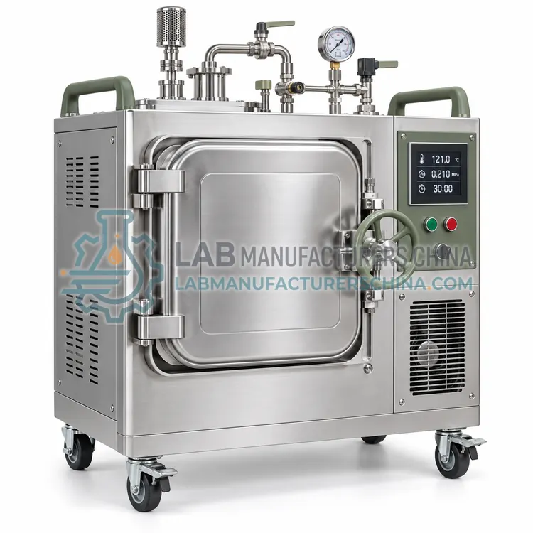Steam-Air Mixture Sterilizer for Sealed Liquid Loads — product photo