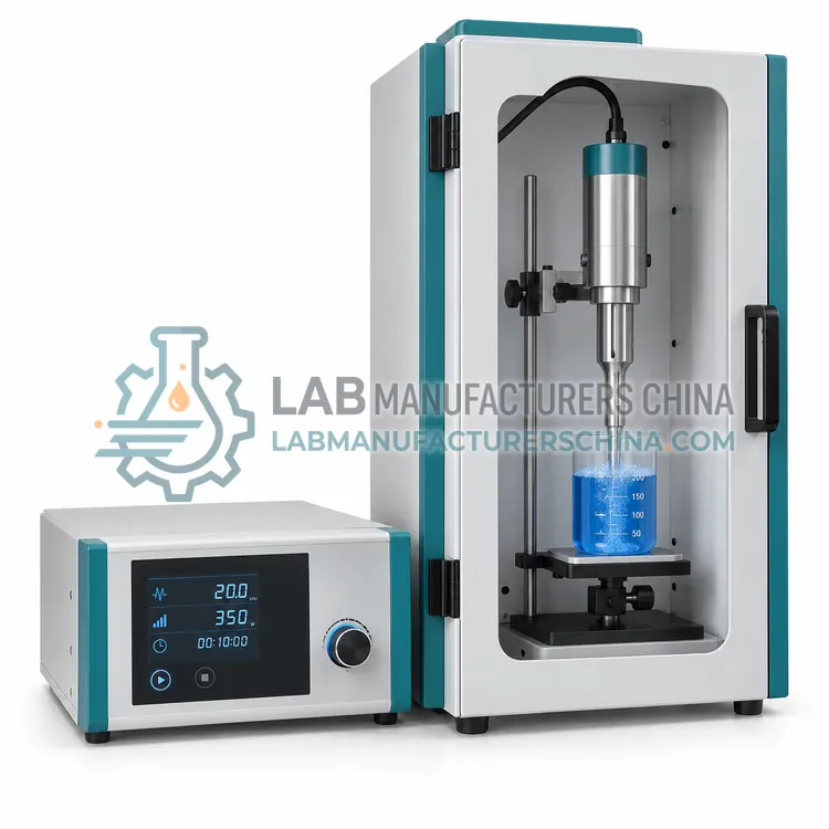 Ultrasonic Homogenizer with Sound-Proof Enclosure — product photo