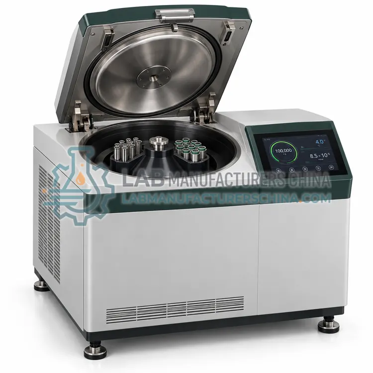 Ultracentrifuge with Vertical and Near-Vertical Rotors — product photo